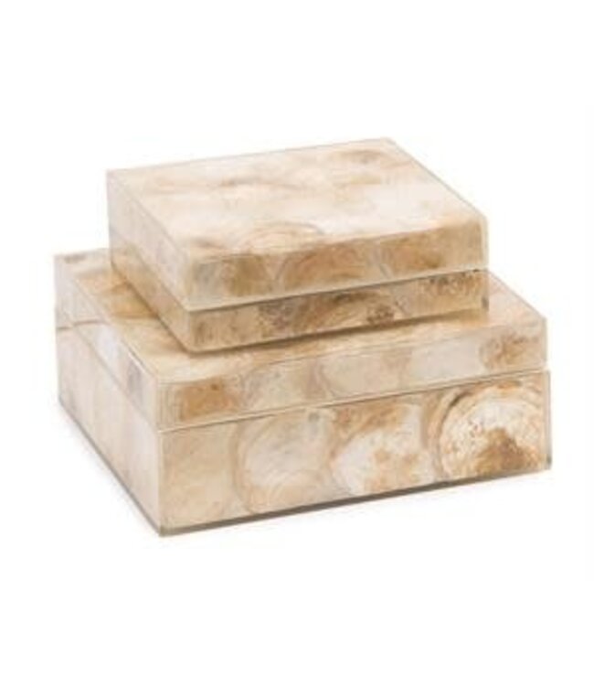 John - Richard Capiz Shell Boxes Set of Two