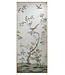 Cayen Collection DAMAGE Eglomise Birds on Branch Roku Mirror Panels - Set of Two