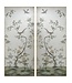 Cayen Collection Eglomise Birds on Branch Roku Mirror Panels - Set of Two