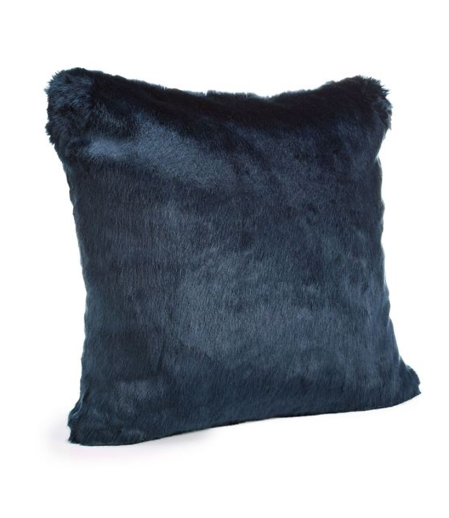 Cayen Collection Sapphire Faux Mink Pillow- 24x24