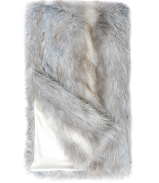 Cayen Collection Siberian Fox Fur Throw 60x72
