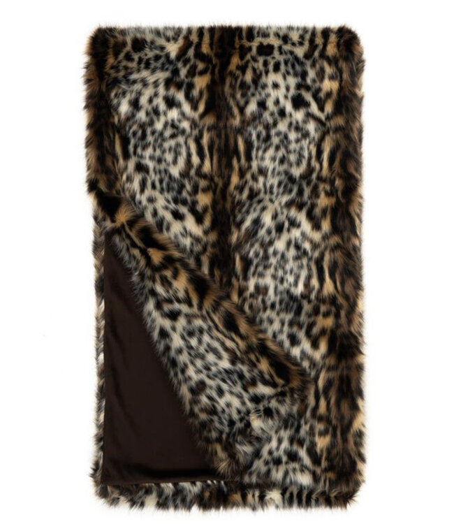 Cayen Collection Lush Ocelot Faux Fur Throw- 60X86