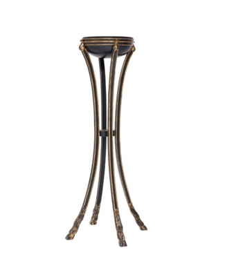 Cayen Collection Jardiniere with Gold Leaf Accents