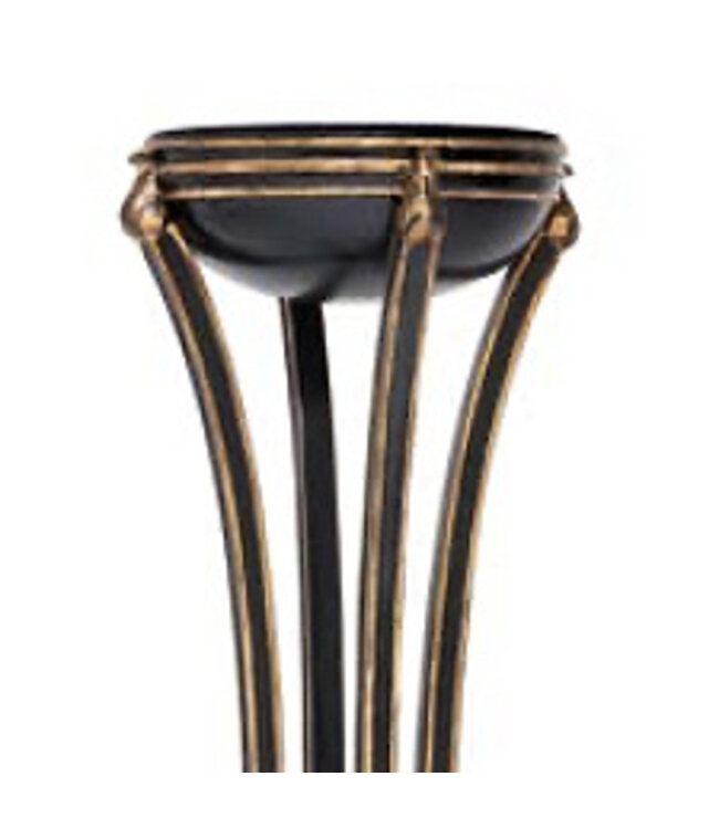 Cayen Collection Jardiniere with Gold Leaf Accents