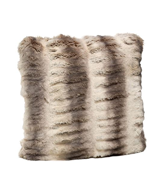 Cayen Collection Luxe Chinchilla Mink Faux Fur Pillow 24x24