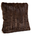 Cayen Collection Chocolate Sable Faux Fur Pillow 24x24