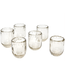 Jan Barboglio Pequenas Acanaladas Fluted Glass Vessels set of 6