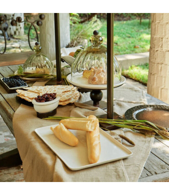 Jan Barboglio Cerámica Blanca Redonda platter