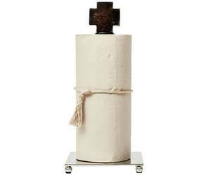 Posada Paper Towel Holder, Nickel - Cayen Home