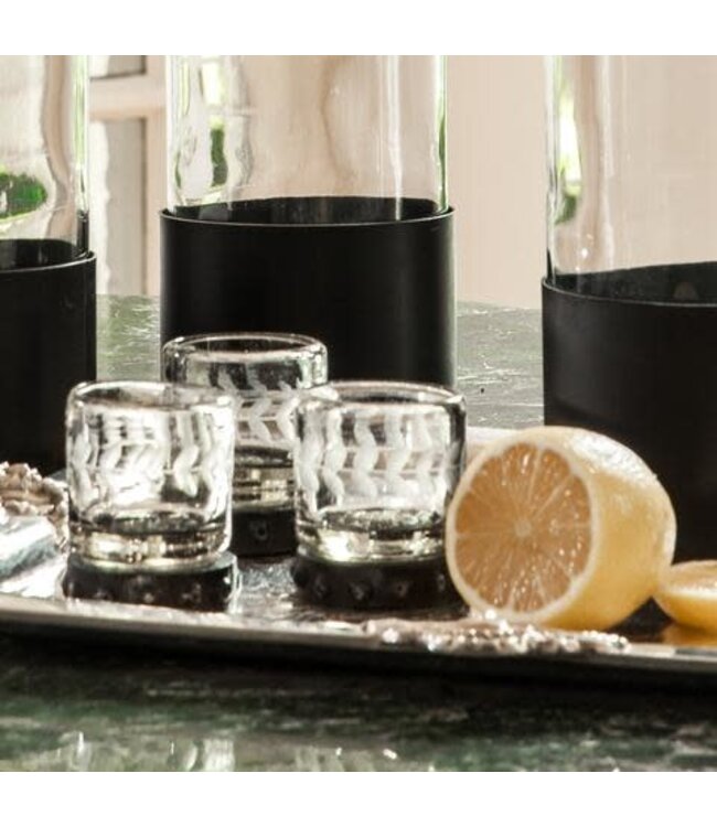 Jan Barboglio Zackshot Glass Clear (Set of 2)