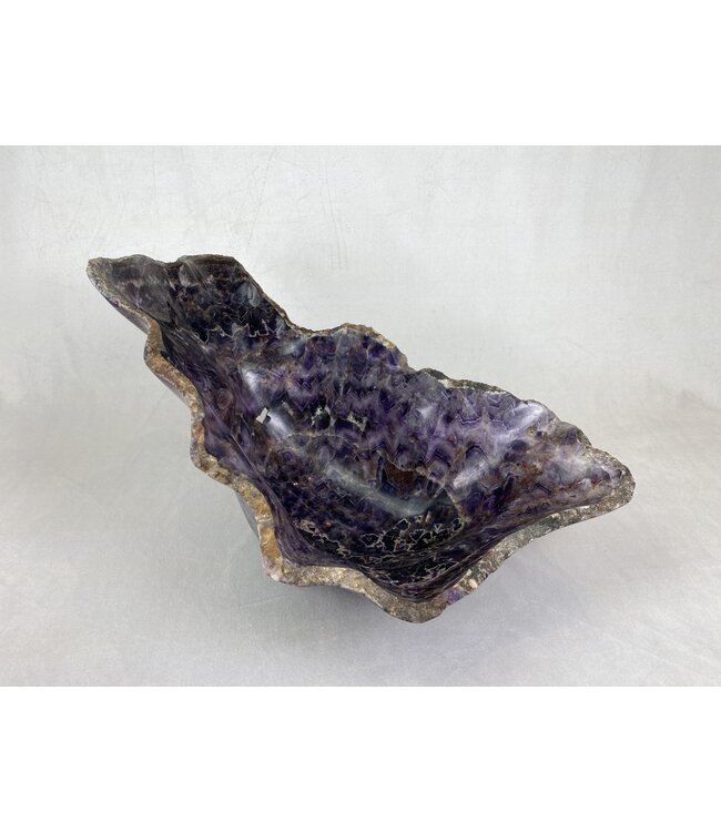 Cayen Collection Chevron Amethyst Bowl  50x32x27cm