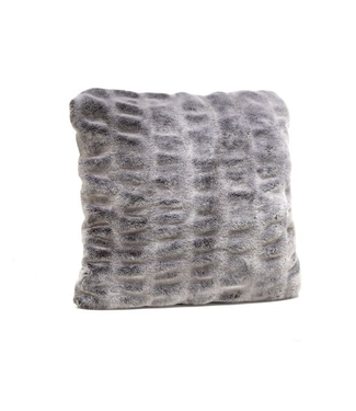 Cayen Collection Platinum Mink Faux Fur Pillow 24x24