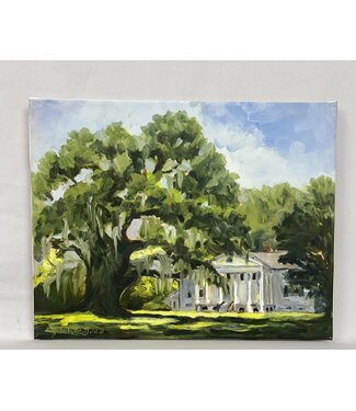 Cayen Collection Hamptons Plantation oil painting with stately trees