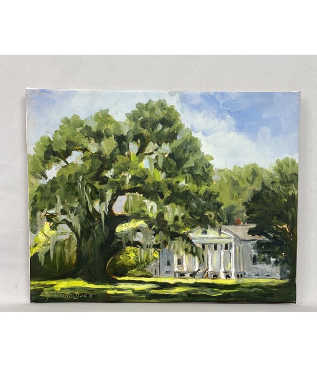 Cayen Collection Hamptons Plantation oil painting with stately trees