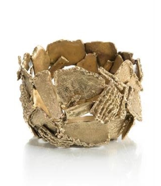 Cayen Collection Texture and Shape Brass Petite Bowl