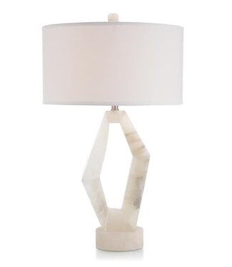 John - Richard Abstract Alabaster Table Lamp