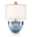 John - Richard Islamorada Blue Glass Table Lamp