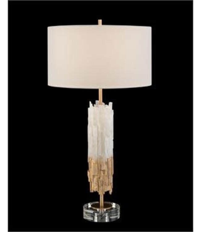John - Richard Gold-Leaf Selenite Table Lamp