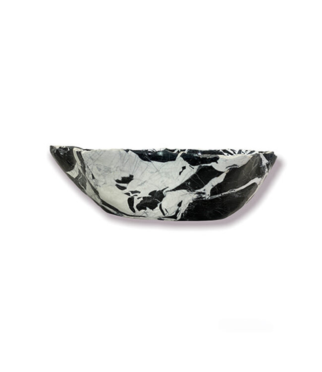 Cayen Collection Black Marble Polished Bowl 61x40x17