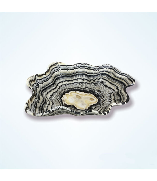 Cayen Collection Zebra Mate Onyx Bowl 42x40x12