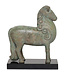 Cayen Collection Pompean Bronze Finish Horse Scuplture on Waxstone Base