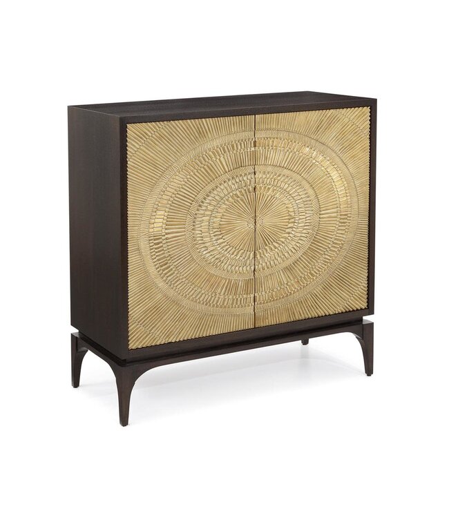 John - Richard Cosmos Two-Door Cabinet - Gold