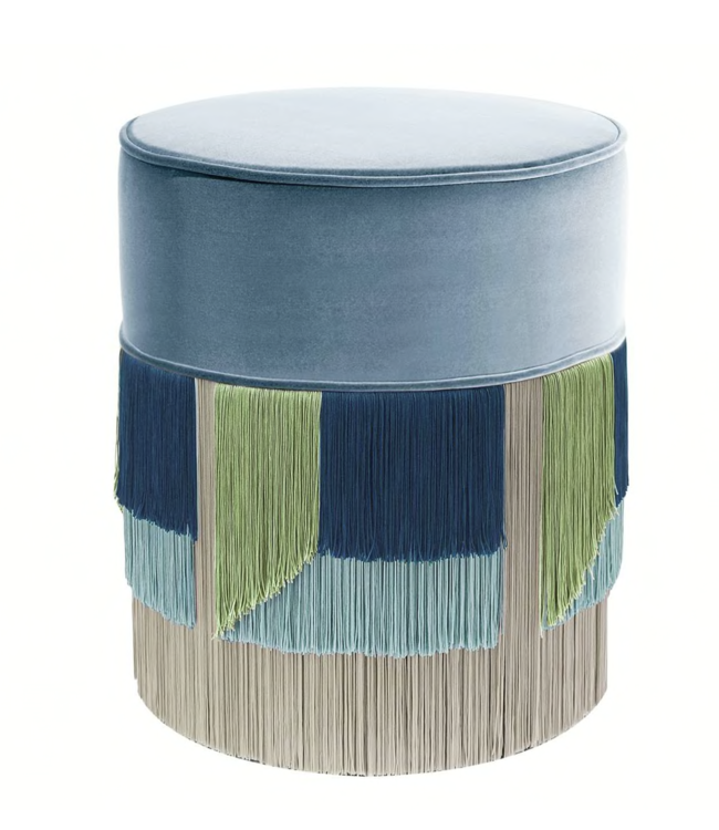 Light Blue Ottoman