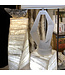 Cayen Collection White Onyx Twist Marquetry Lamp 25x25x150