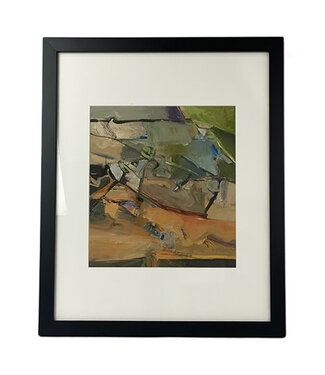 Cayen Collection Abstract Print with Black Frame and Matte