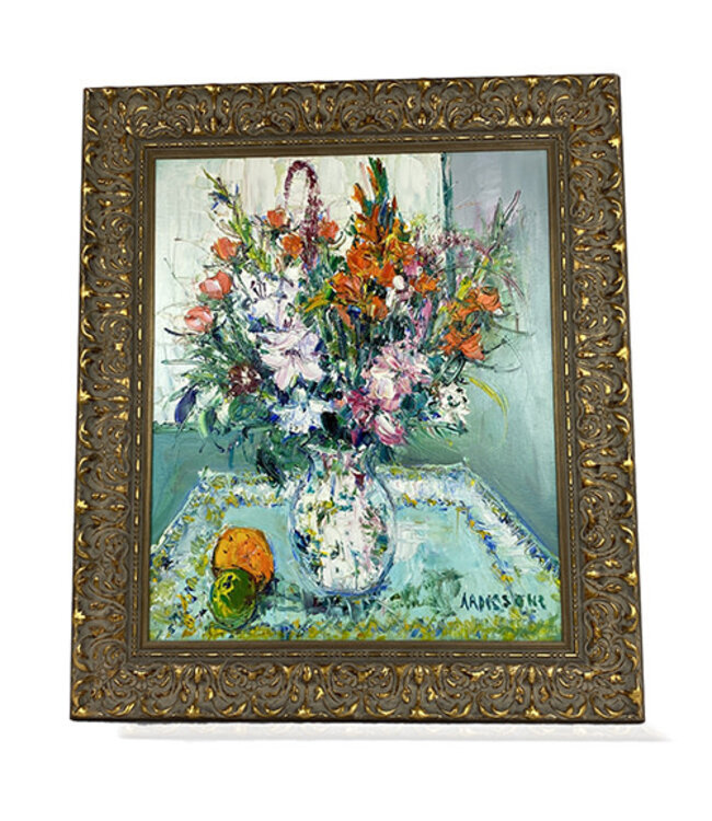 Cayen Collection Framed Flowers Still Life by Yolande Ardissone