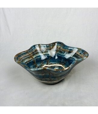 Cayen Collection Extra Blue Onyx bowl 40x31x18