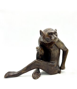 Sitting Monkey Signed Takamura Koun 1852-1934