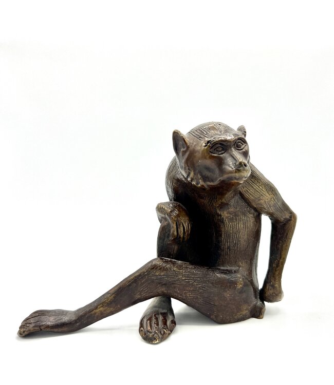 Sitting Monkey Signed Takamura Koun 1852-1934