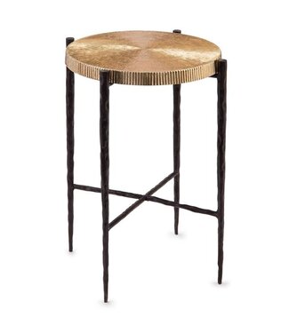 John - Richard Black Oxidized and Gold Accent Table