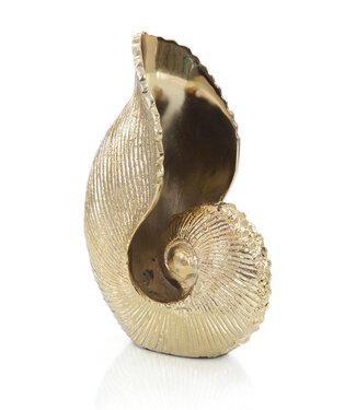 Cayen Collection Nautilus Seashell Brass Sculpture