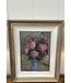 Cayen Collection Framed Floral Oil Painting Pink Hydrangeas