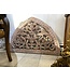 Cayen Collection Carved Stone Arch Depicting Birds and Flowers - Architectural Element