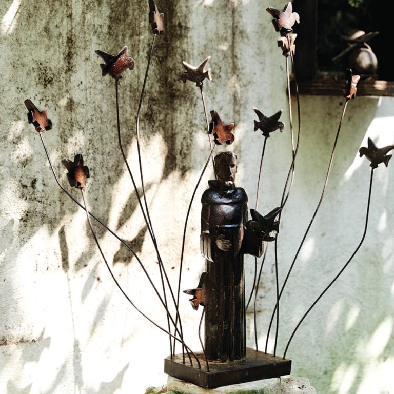 Campana Paloma with wax cast Iron Birds - Cayen Home