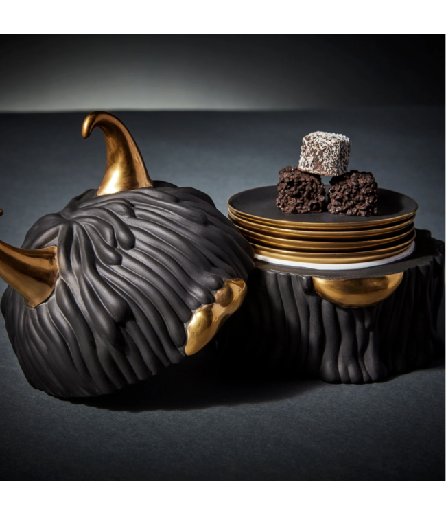 L'Objet Haas Lynda Box + Plates (Set of 4) - Black