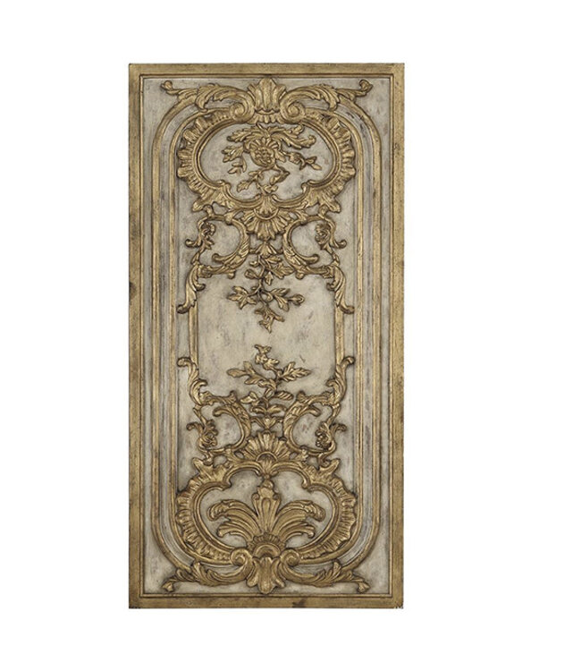 Cayen Collection Venetian Hand Painted  and Gilded  Wooden Panel