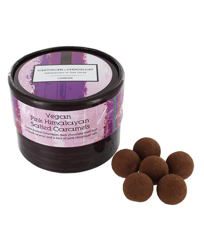 Artisan du Chocolat Vegan Pink Himalayan Salted Caramel Truffles