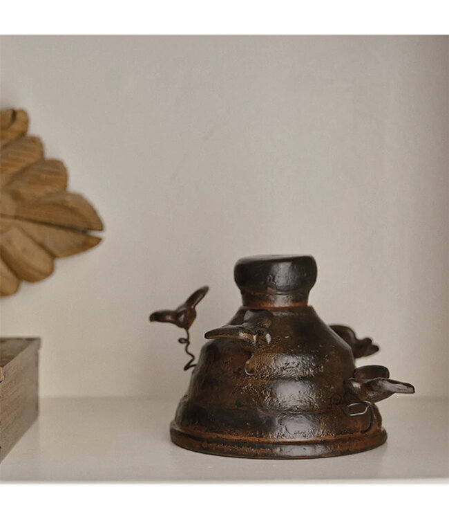 Jan Barboglio Campana Paloma with wax cast Iron Birds