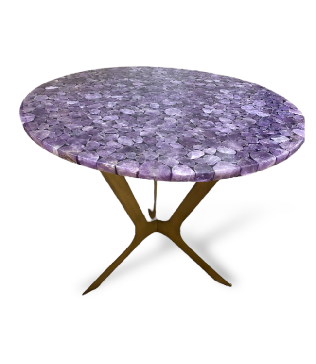Cayen Collection Amethyst Round Table