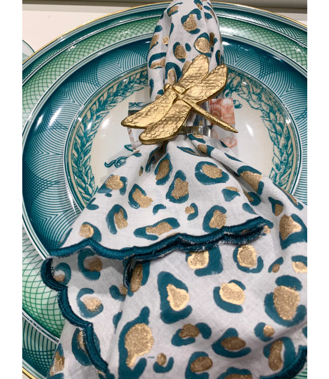 Southern Tribute Dragonfly Napkin Rings - SET OF 4 - CLEAR ACRYLIC