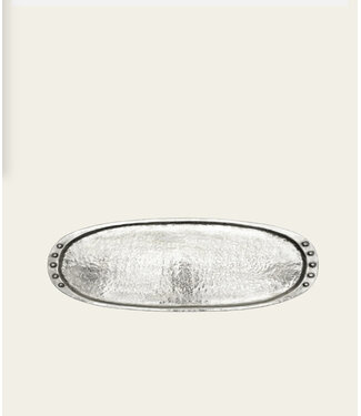 Jan Barboglio Ovala Charola Nickel Tray