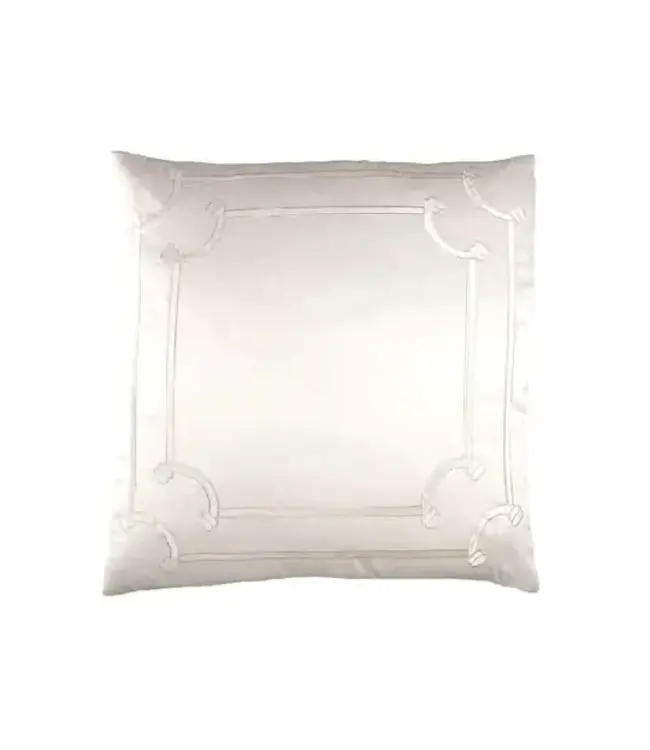 Lili Alessandra Vendome European Pillow Ivory S&S / Ivory Velvet 26x26