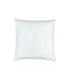 Lili Alessandra Louie Square Pillow White Linen / White MAtte Velvet Applique 24x24