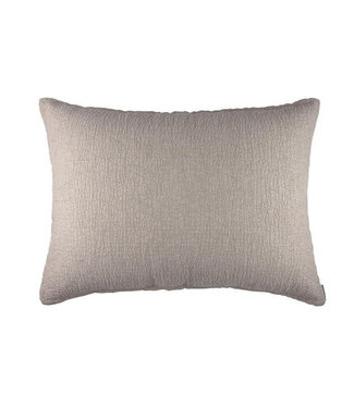 Lili Alessandra Dawn Diamond Quilted Luxe Euro Pillow Natural 100% Hemp Herringbone 27x36