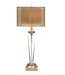 Cayen Collection Crystal And Antique Brass Table Lamp