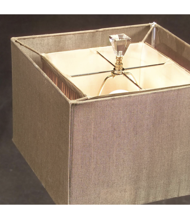 Cayen Collection Crystal And Antique Brass Table Lamp